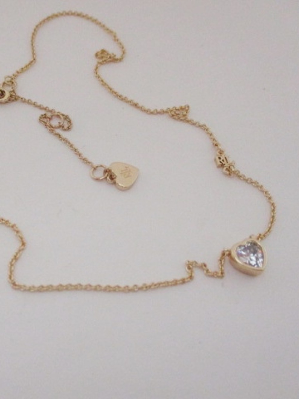 RALPH LAUREN - Cubic Zirconia Heart Pendant Necklace